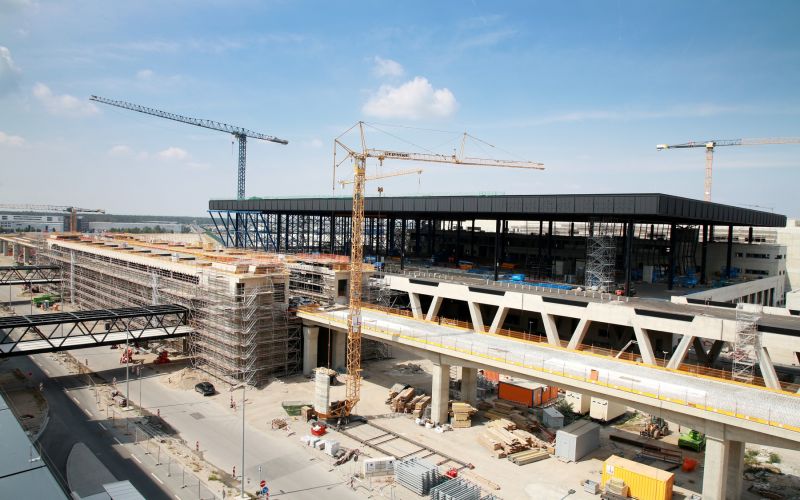 Baustelle des Terminals 3 Flughafen Frankfurt