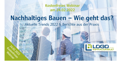 Webinar "Nachhaltiges Bauen - Wie geht das?" Teaserbild