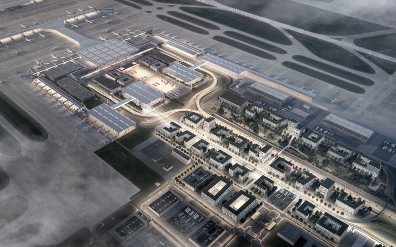 Visualisierung des Flughafens Berlin Brandenburg