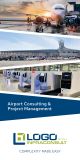 Titelbild eines Flyer für Airport Consulting