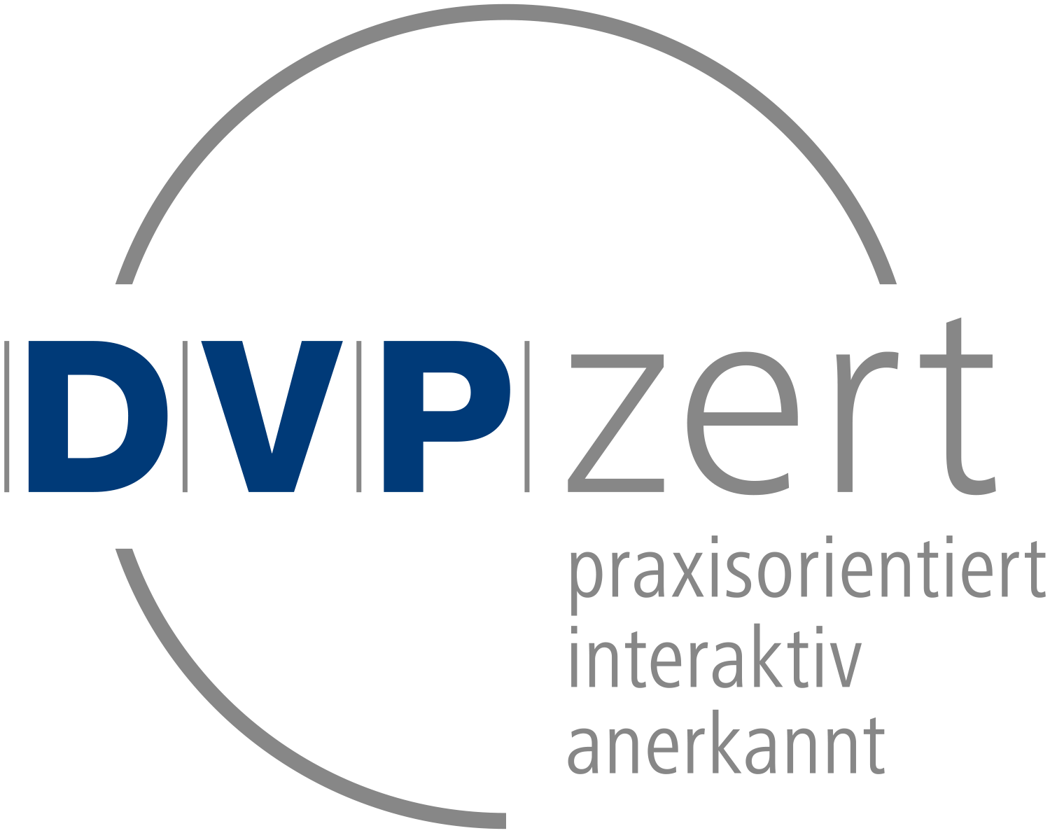 Logo für die Zertifizierung von DVP Deutscher Verband für Projektmanagment