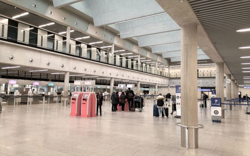 Halle C des Flughafens Frankfurt