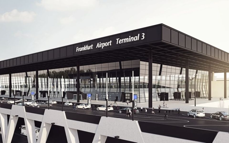 Visualisierung des Terminal 3 vom Flughafen Frankfurt