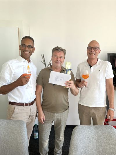10-jähriges Jubiläum von Mitarbeiter Klaus Baumann